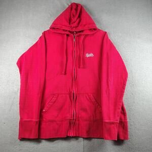 Antigua Womens XXL Cincinnati Reds Full Zip Hoodie Baseball Team Logo Sweatshirt